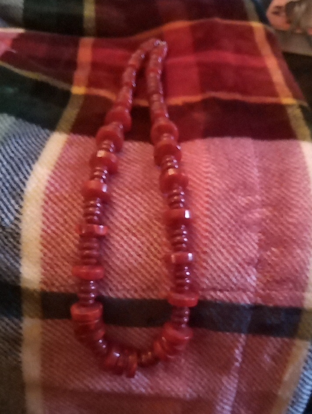 Classic Red Bead Necklace for Women